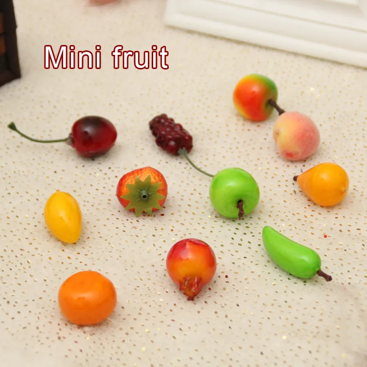 free shipping 50pcs/lot 11 style / Mini fruit decoration artificial