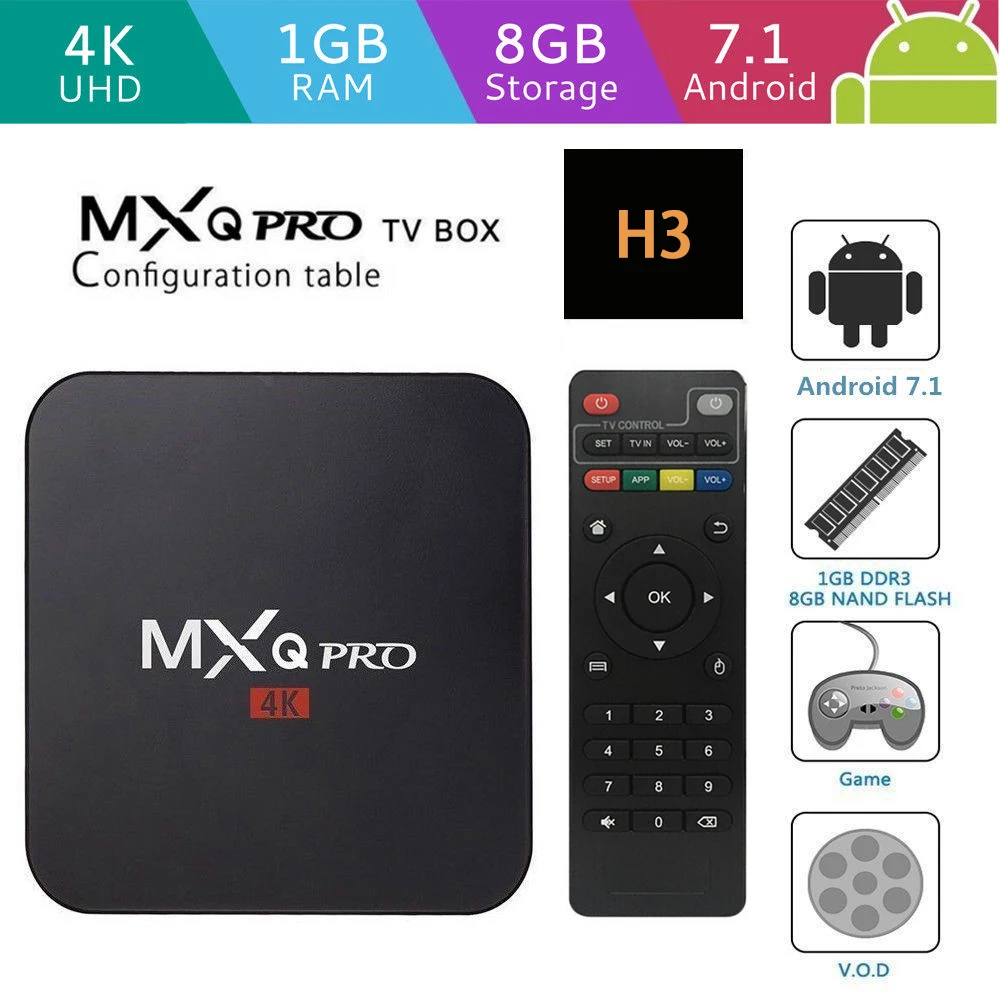 

2019 New MXQ PRO BOX Quad-Core Android 7.1 SMART TV Box 4K - FAST DISPATCH Set Top Box Intelligent HometicTV BOX