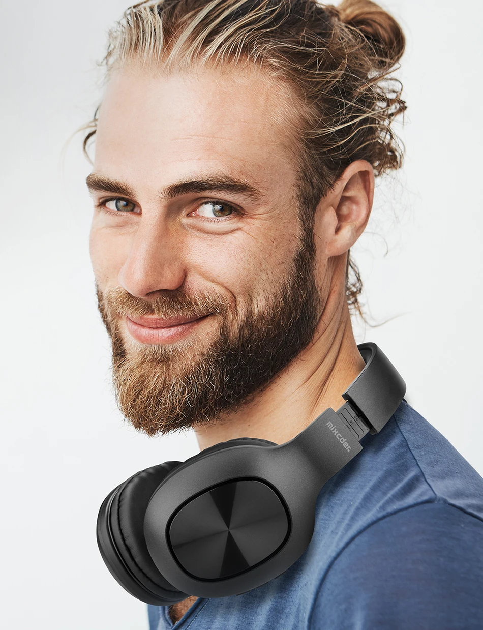 Mixcder HD901 беспроводной Bluetooth наушники стерео портативные наушники с микрофоном TF карты Проводная Складная гарнитура для телефона