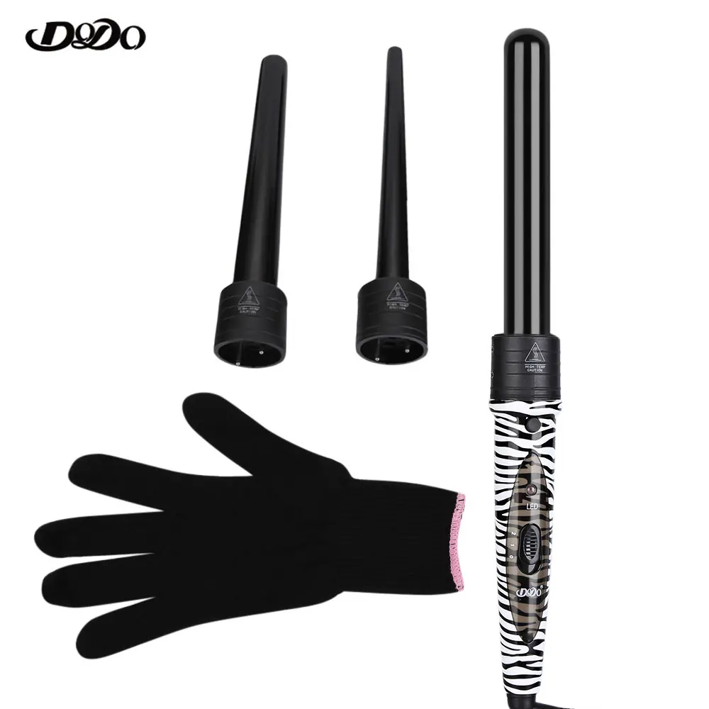 

DODO Electric Hair Curling Iron 3 In 1 Ceramic Curling Iron Hair Curler Professional Digital Hair Styling Tool UK/US Plug