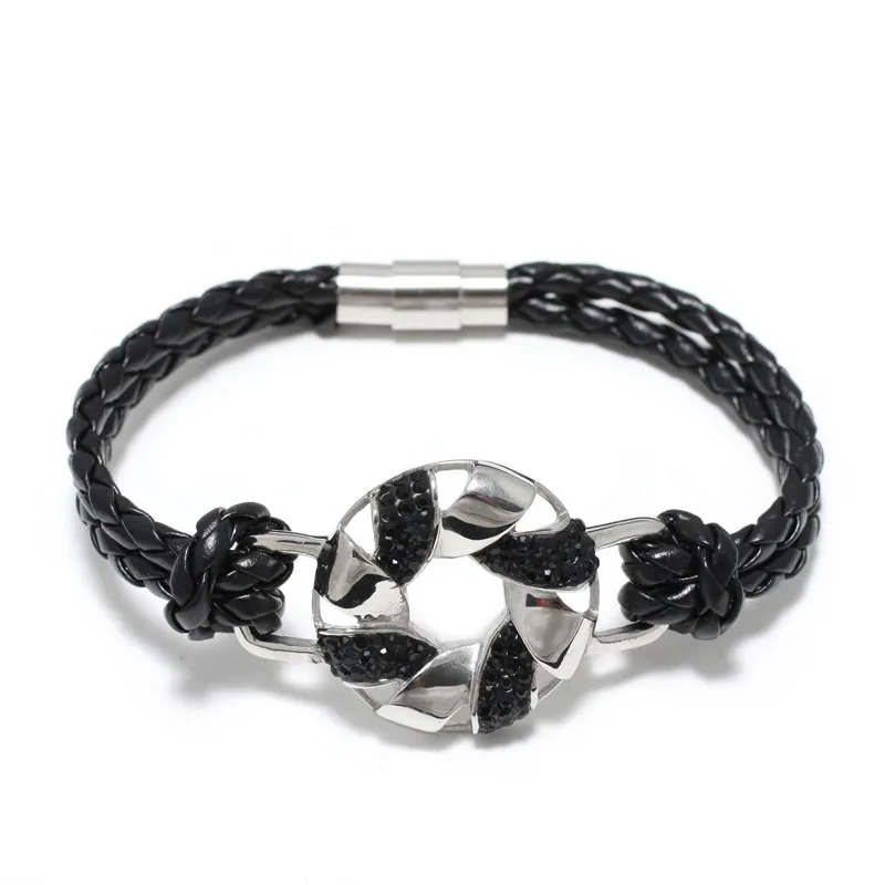 Buy New Fashion Leather Charms Bracelet Arm Bracelets for Women from Reliable