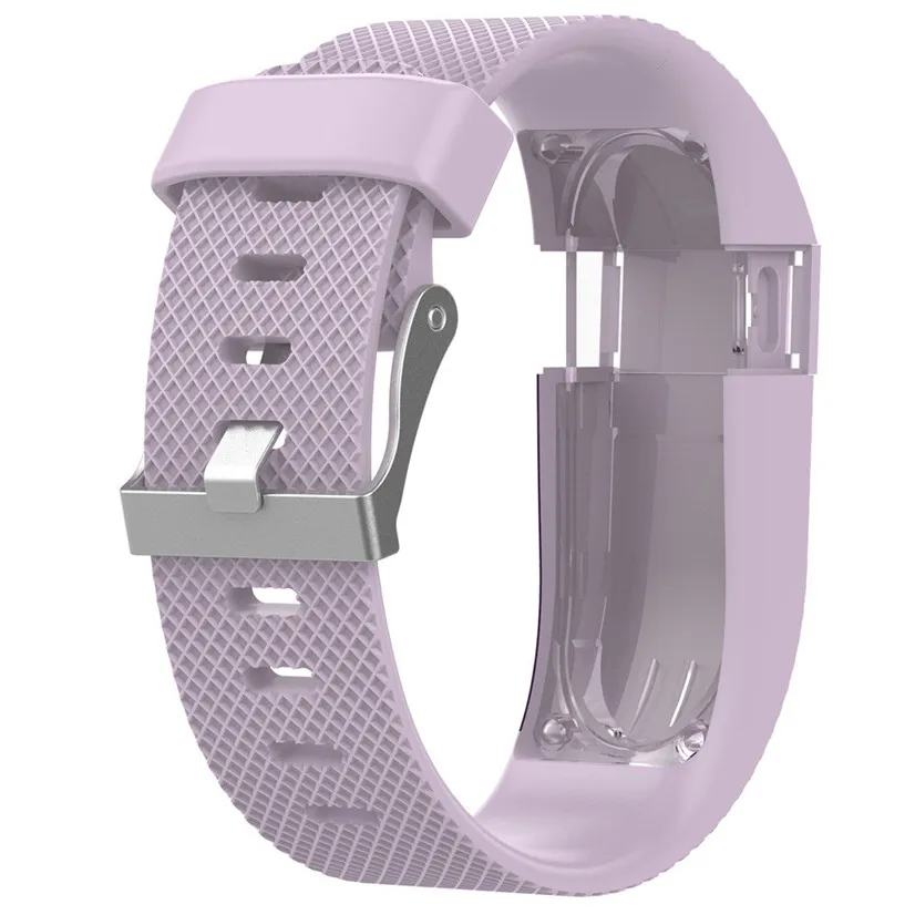 Сменный силиконовый ремешок резиновый ремешок браслет для Fitbit Charge HR Прямая поставка заводская цена - Цвет: Pink