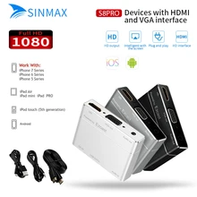 EZCast 1080p ТВ ключ HDMI/VGA+ аудио конвертер Цифровой AV адаптер 3 в 1 USB для HD дисплей медиаплеер VS Miracast