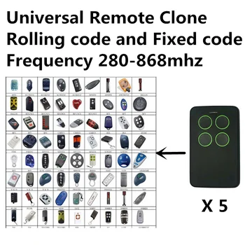 

5pcs Copy 315mhz 390mhz 433mhz 868mhz auto scan frequency rolling code and fixed code remote control duplicator free shipping