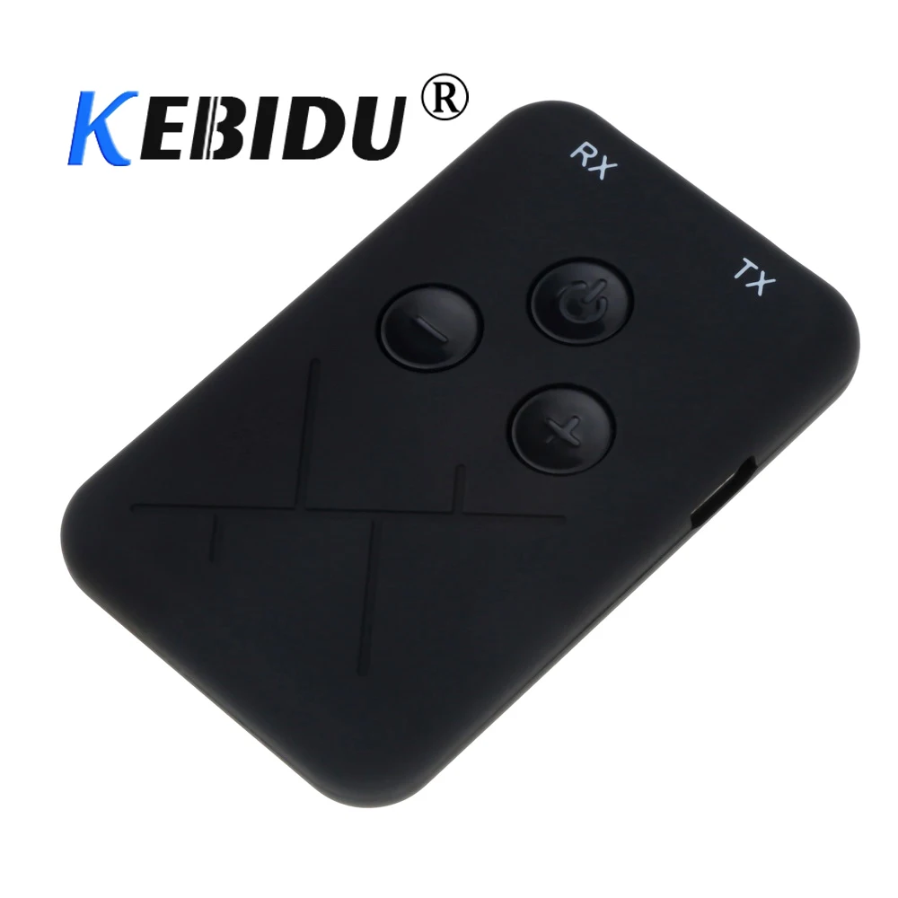 

kebidu Wireless Bluetooth4.2 Transmitter Receiver Adapter 3.5mm Audio Music Adapter 2 in 1 for TV for Smart Phone