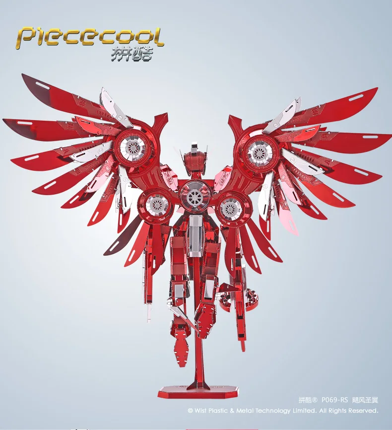 Piececool 3D металлическая головоломка фигурка игрушки громоздкие крылья Солдат модель обучающая головоломка 3D модели подарок игрушки для детей