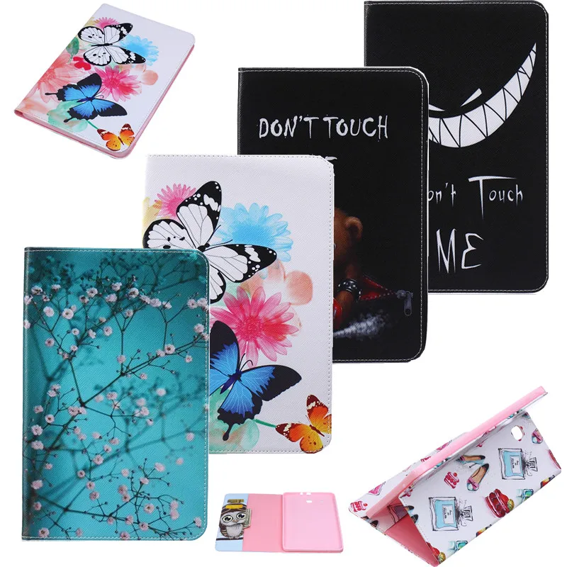 Чехол для планшета samsung Galaxy Tab E T560 T561, 9,6 дюймов, чехол для планшета с изображением жирафа из мультфильма, кожаный чехол с подставкой