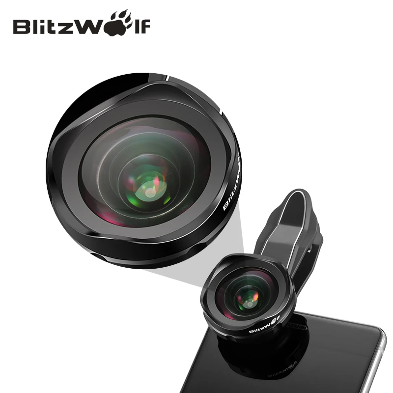 bilder für BlitzWolf Handy Kameraobjektiv Optische 120 Grad Weitwinkel Objektiv Kit Mit Clip Universal Für Android Für iPhone bilder für BlitzWolf Handy Kameraobjektiv Optische 120 Grad Weitwinkel Objektiv Kit Mit Clip Universal Für Android Für iPhone