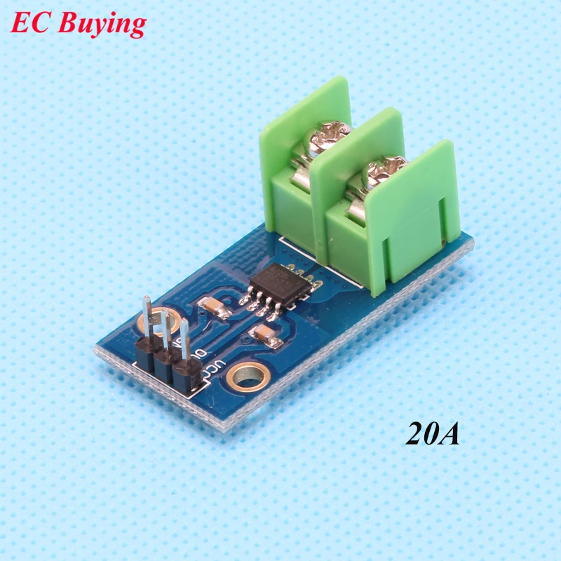 

20A Current Sensor Module Sensing ACS712ELCTR-20A Chip AC and DC+- 20A