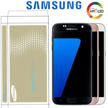 5,1 дюймов ЖК-дисплей с рамкой для SAMSUNG Galaxy S7 G930 G930F сенсорный экран дигитайзер Замена с сервисным пакетом