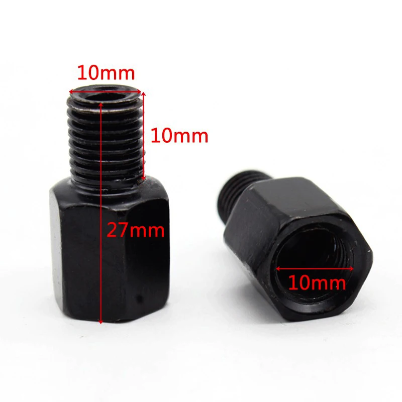 Nordson 2pcs Motorcycle Rearview Mirror 10mm to 10mm Mirror Forward Reverse Adapter Bolts Screw For Honda Yamaha Suzuki Kawasaki