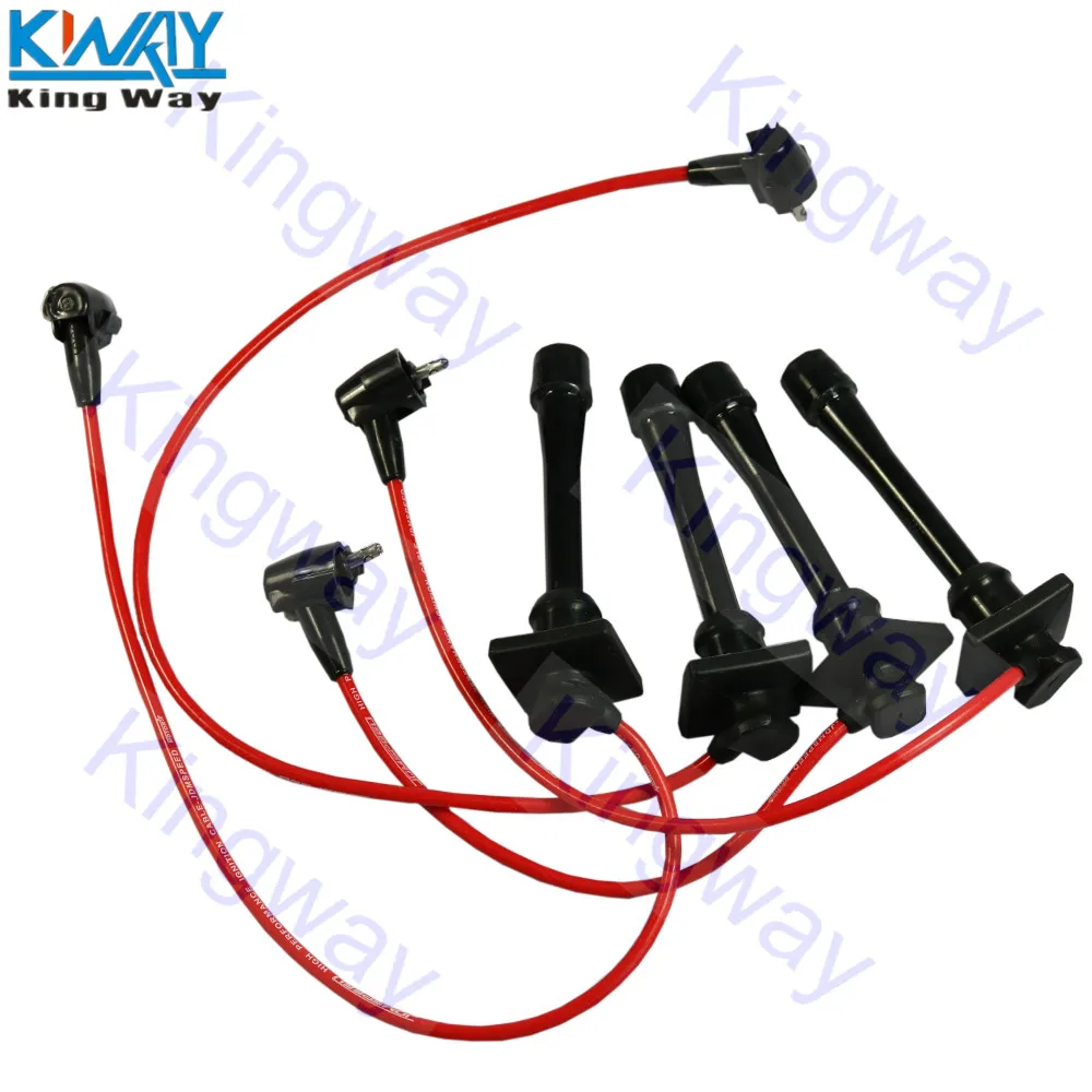 

FREE SHIPPING-King Way- Ignition Spark Plug Wires For 1993-97 Geo Prizm Toyota Celica Corolla 1.6L 1.8L