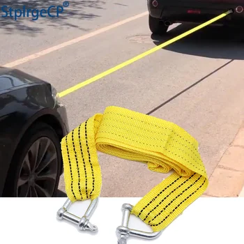 

Top Quality Safe 3 Meter 5 Tons Universal Flsorescence Car Tow Cable Towing Strap Rope with Hooks