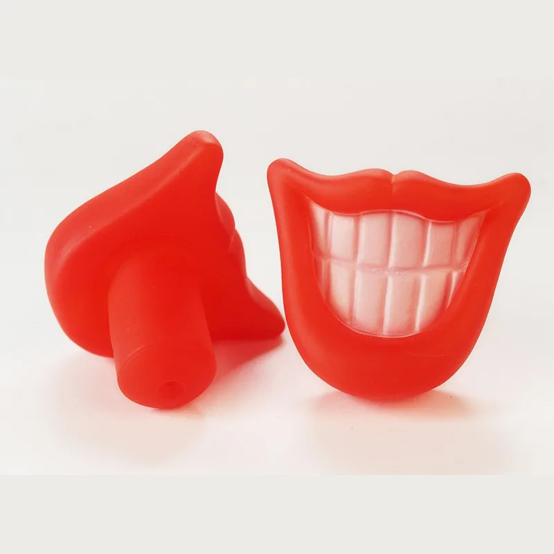 Buy Send From USA Puppy Big Red Dog Toys Lip Rubber Toy Lips Pet Dogs with