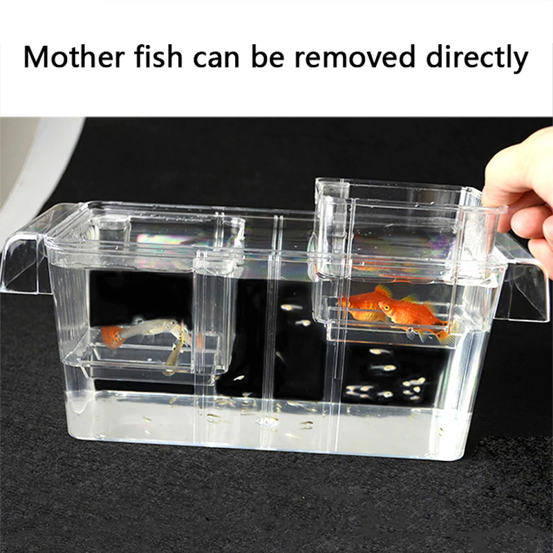 Внешняя изолирующая коробка для разведения, акриловая аквариумная настольная коробка для разведения, двухслойная многофункциональная Удаленная коробка для матери, рыбы, гуппыбетта
