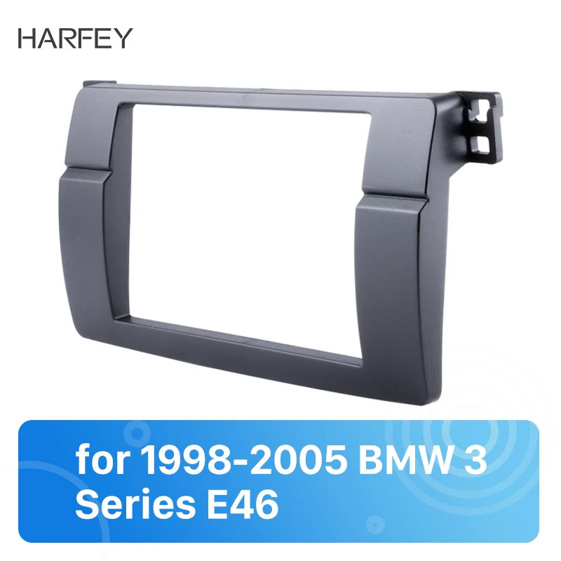 Автомобильная панель Harfey 2Din для 1998 1999 2000 2005 BMW 3 серии E46 рамка DVD плеера крышка