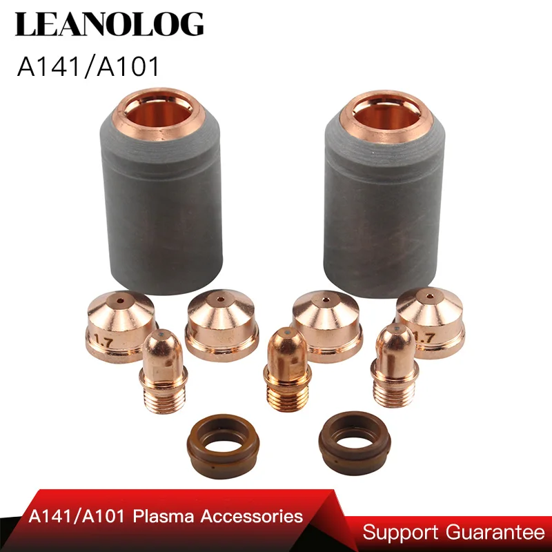 

Non-original A141 Plasma Torch Consumables Kit 4pcs Cutting Electrode Nozzle Tip Shield PR0101 PD0101 PC0101 PE0101 CV0011