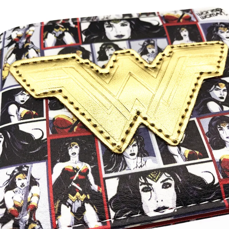 Кошелек с комиксами портмоне DC Hero Wonder Woman короткий кошелек супер героями для