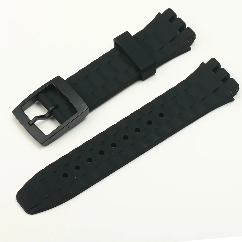 Мягкий силиконовый ремешок для часов, сменный ремешок для Swatch SUUP100 SUUB, 21 мм, резиновый браслет, аксессуары, водонепроницаемый