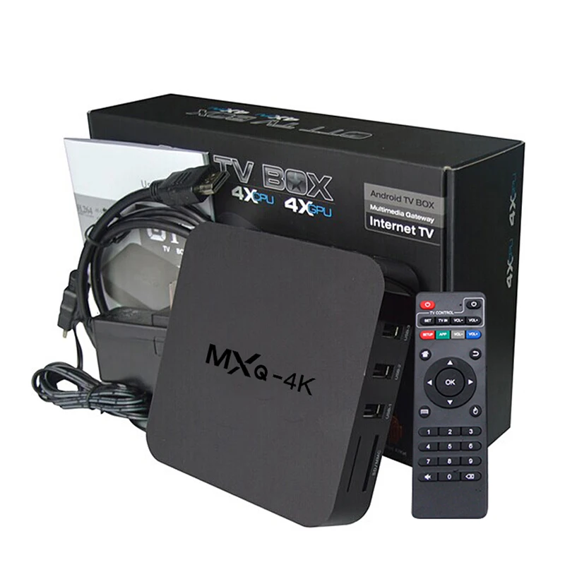 VHXSIN MXq 4K 5 шт./лот ТВ коробка ALLWINNER H3 Процессор 1 ГБ 8 IPTV Set Top Box Google Play H.265 Android 7 OTT