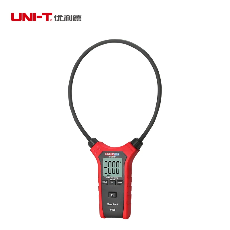 

UNI-T UT281C True RMS AC 3000A Digital Flexible clamp meter inrush current clamp IP54 ammeter Data hold backlight auto power off