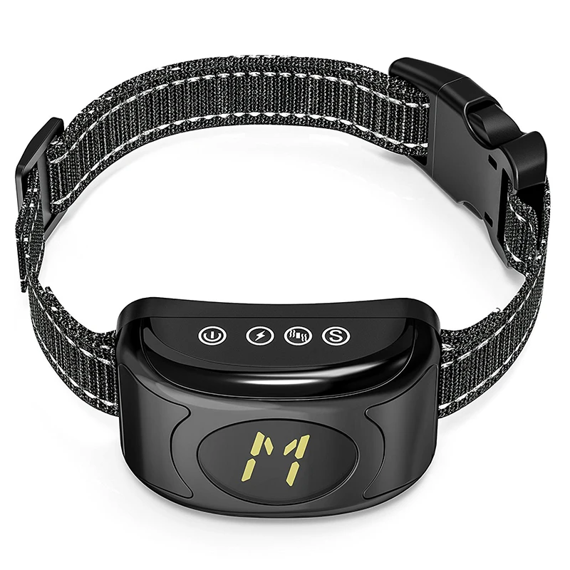 Mrosaa Pet контроль лая ошейник электронная заряжаемая через USB большой ЖК дисплей
