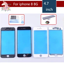 For iPhone 8 8G Touch Screen Digitizer Lens Front glass LCD panel with frame bezel for iphone8 8g LCD External GLASS Replacement For iPhone 8 8G Touch Screen Digitizer Lens Front glass LCD panel with frame bezel for iphone8 8g LCD External GLASS Replacement