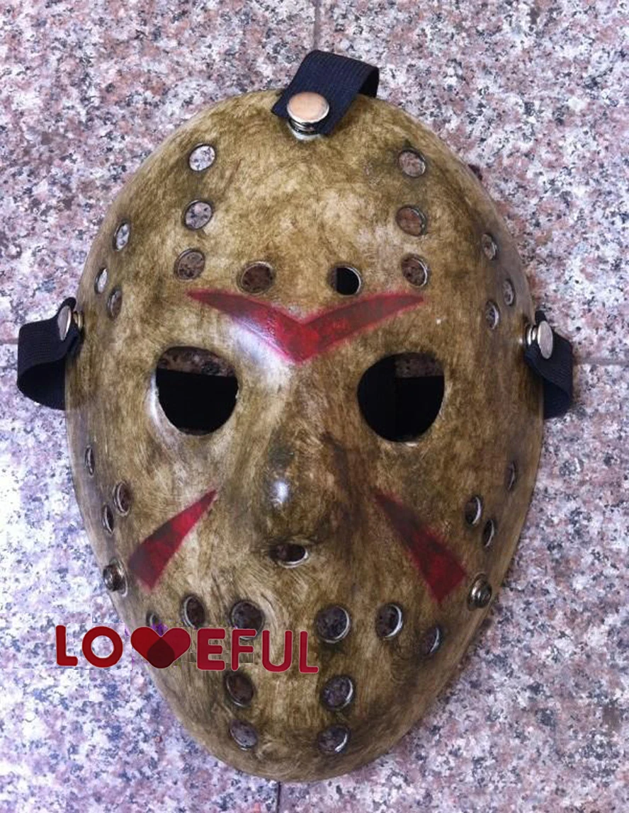 

New Make Old Cosplay Delicated Jason Voorhees Freddy Hockey Festival Party Halloween Masquerade Mask --- Loveful