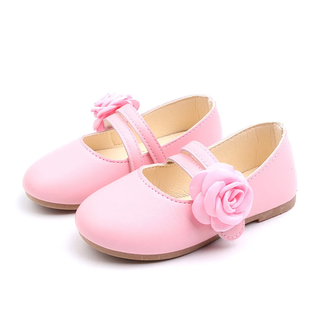 

ARLONEET Baby Girls Shoes Toddler Infant Kids Elegant Flower Single Dance Princess Casual Shoes Children Leather Shoes For Girls