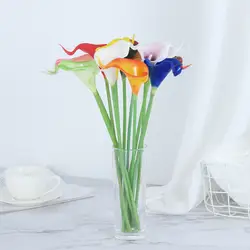 1 предмет искусственные сенсорные Калла Лили Искусственный цветок для свадьбы дома декоративный букет искусственная Свадебные цветы