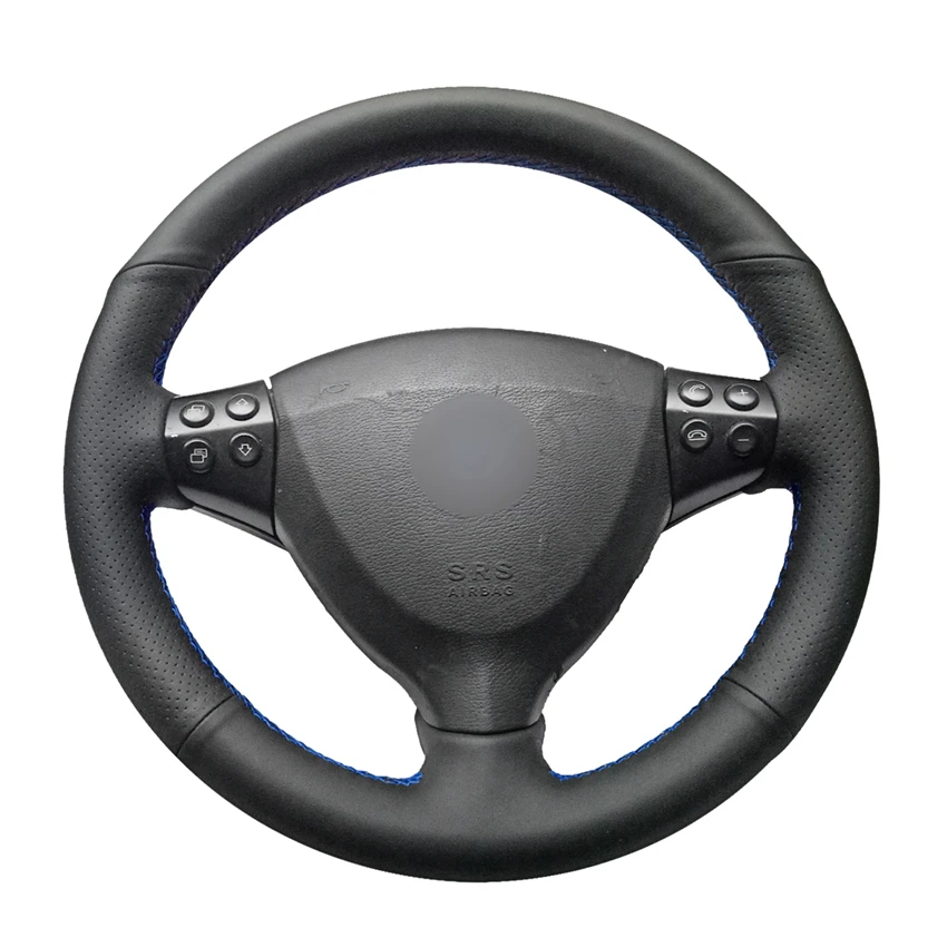 

Hand-stitched Black PU Artificial Leather Car Steering Wheel Cover for Mercedes Benz A-Class A160 A180 E-CELL 2009-2012