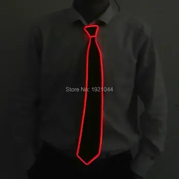 

Wedding Party Festival Favor EL Wire Glowing Tie+DC-3V Steady on Inverter Tie Gift for Men