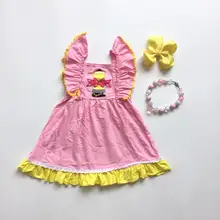 Новое розовое платье-карандаш с бантом сзади в школу платье без рукавов Одежда для маленьких детей эксклюзивная Одежда для девочек подходящие аксессуары длиной до колена