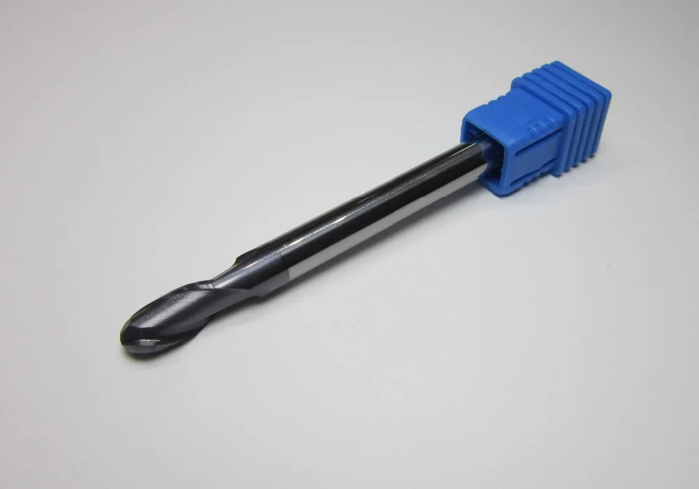 

5PCS radius 3.0 HRC45 R3.0 2 flutes Tungsten Carbide Ball Nose End Mill long shank length 75mm CNC milling cutter dia 6mm