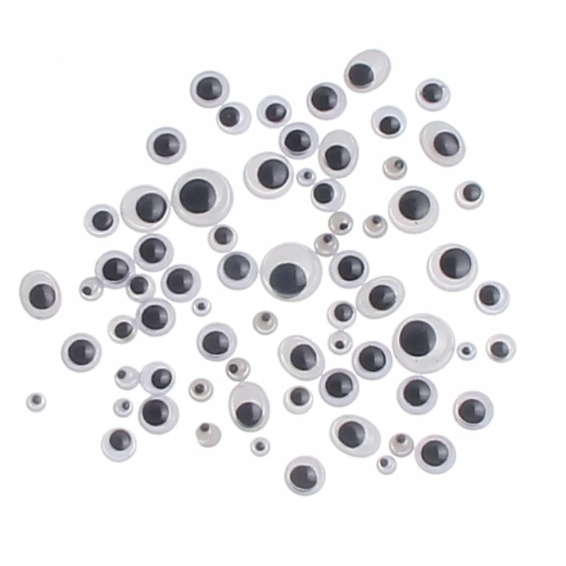 600pcs/lot Mixed 8 Size With the Activities Eyeball Moving Eyes Plastic