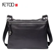 AETOO Business casual suede leather messenger bag casual leather shoulder bag vegetable tanned leather bag
