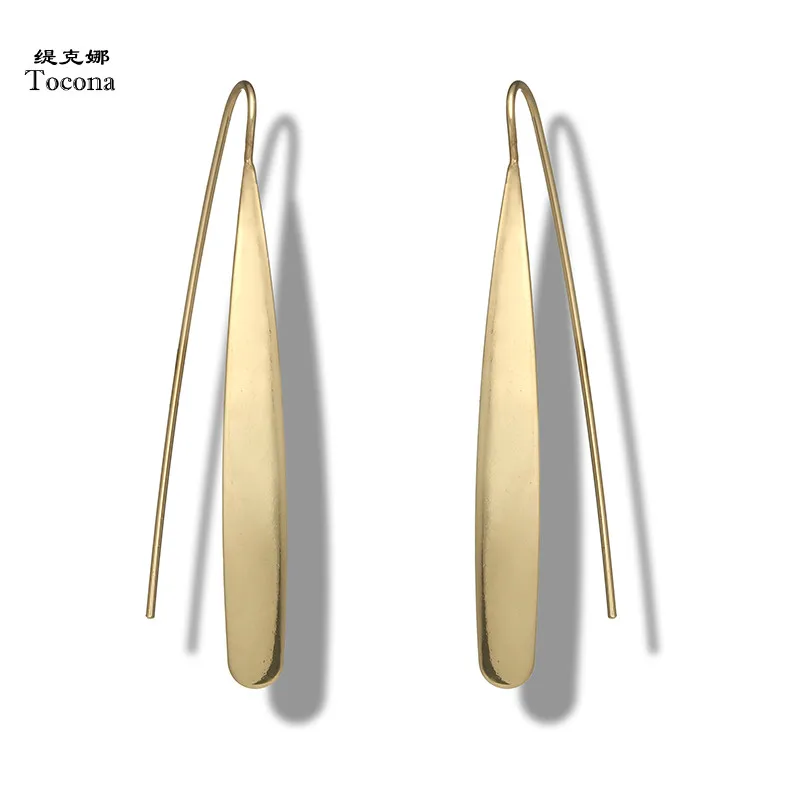 

Tocona Punk Surfboard Pendant Metal Drop Earrings Gold Silver Alloy Dangle Earring Brincos for Women Jewelry Accessories 2611
