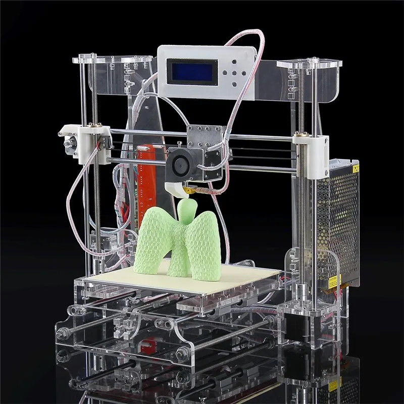 2016 New Upgraded Quality High Precision Reprap Prusa I3 DIY Full Acrylic 3d Printer Kits 8GB transparent imprimante impresora