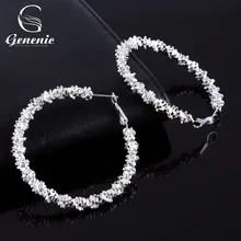 1 пара, новинка, модные ювелирные изделия для женщин и девушек, посеребренные серьги-кольца в виде звезд, кольца для ушей,, хороший подарок для женщин