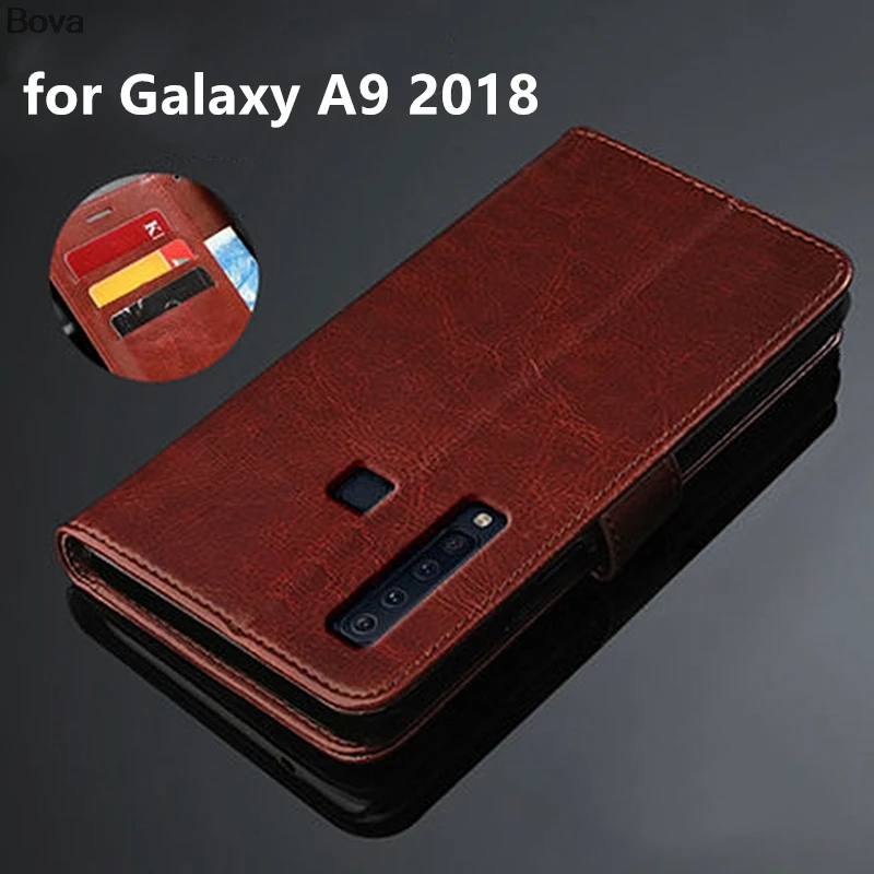 

case A9 2018 card holder cover case for Samsung Galaxy A9 2018 6.3-inches Pu leather case wallet flip cover