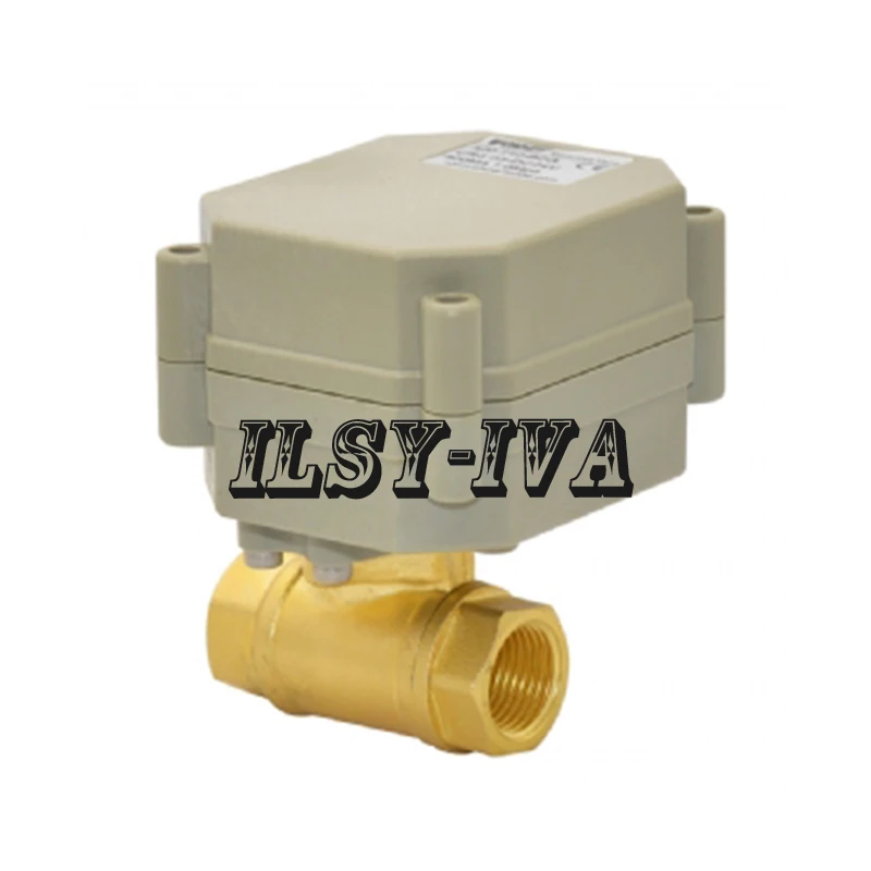 DN10 G3/8 &quotAC110 ~ 230V латунный моторизованный шаровой клапан двухсторонний