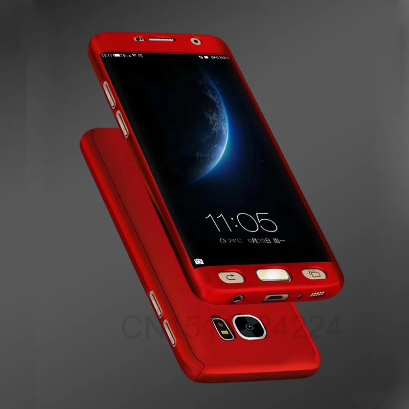 360 Degrees Shockproof Phone Case For Samsung Galaxy A5 A7 2017 A8 2016 Hard PC Back cover For Samsung J5 J7 2017  A1