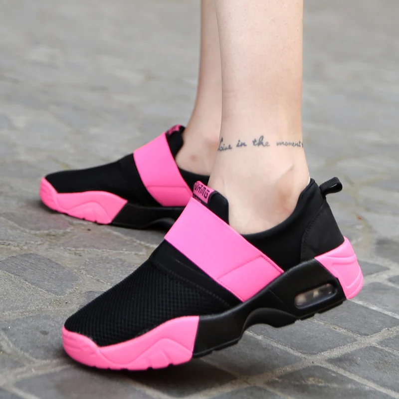 

Running Shoe for woman 2019 Spring Summer Breathable mesh Comfortable trainers Footwear sneakers Lightweight Jogging shoes ZD-76