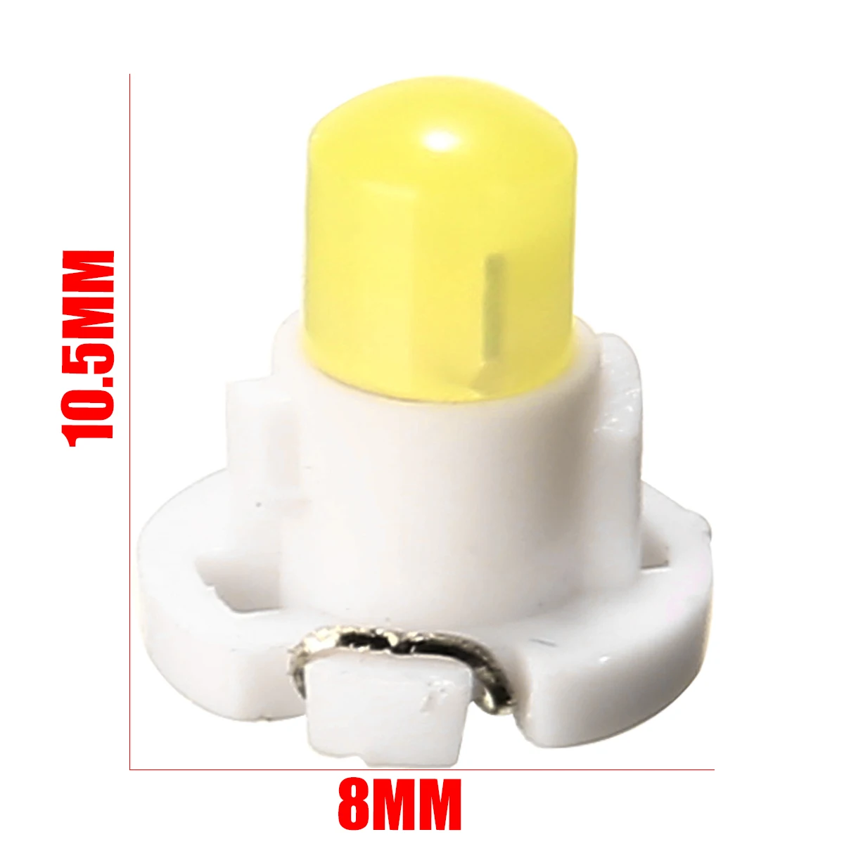 New Arrival 10pcs 12V T4.2 White LED Instrument Dash Light Super bright LED Climate Control Base Light Bulb