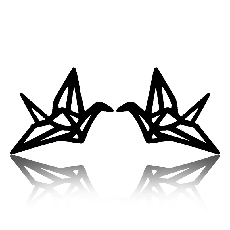 Серьги кран Yiustar Wild оригами серьги из нержавеющей стали для девушек женские с