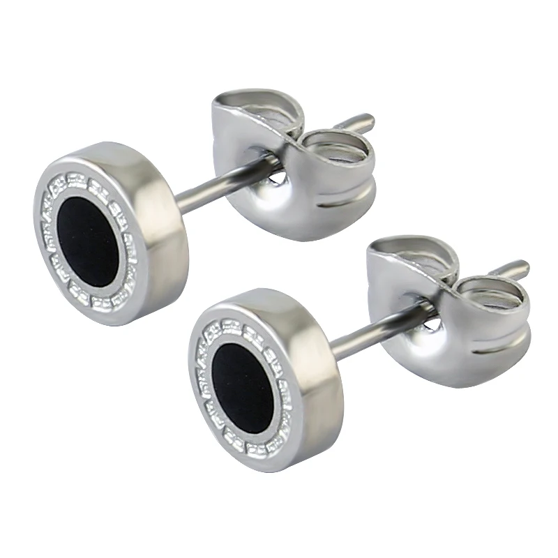 Маленькие серьги гвоздики из нержавеющей стали в стиле панк|jewelry motorcycle|earrings