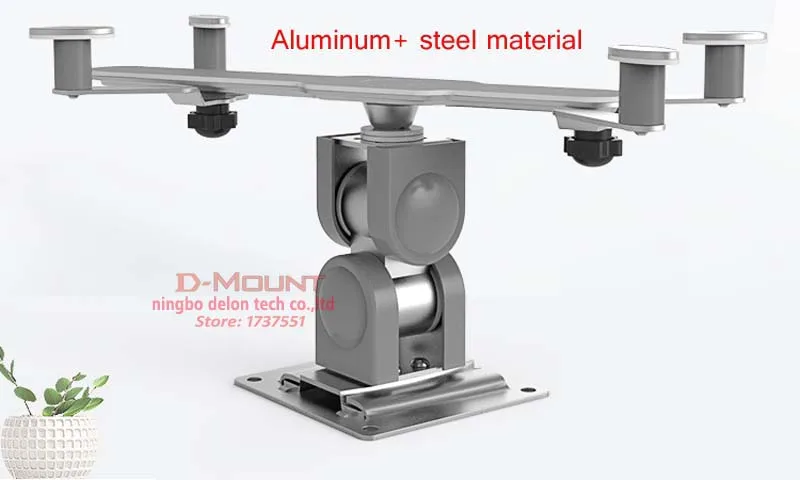 DL-TBM-L02 Универсальный алюминиевый 3,"-12" Планшет настенный кронштейн крепление для телефона Полный наклон движения 180 поворотный 180 Поворот 360