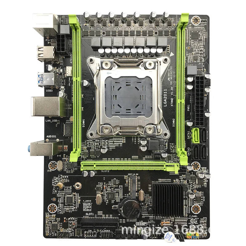 

X79 motherboard LGA20112 channels DDR3 memory ECC M.2 USB3.0 SATA3 PCI-E cable adapter SATA3.0 gaming board