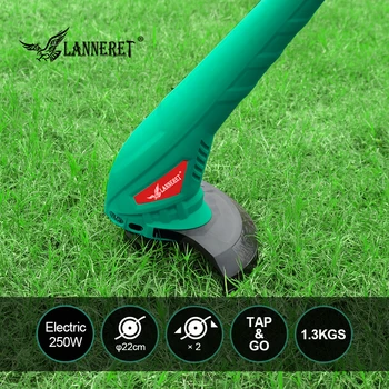 

Electric Grass Trimmer LANNERET 250W 220mm AC Hand Cleaner Grass Cutter Machine Line Trimmer for Brake Disassembly Garden Tools