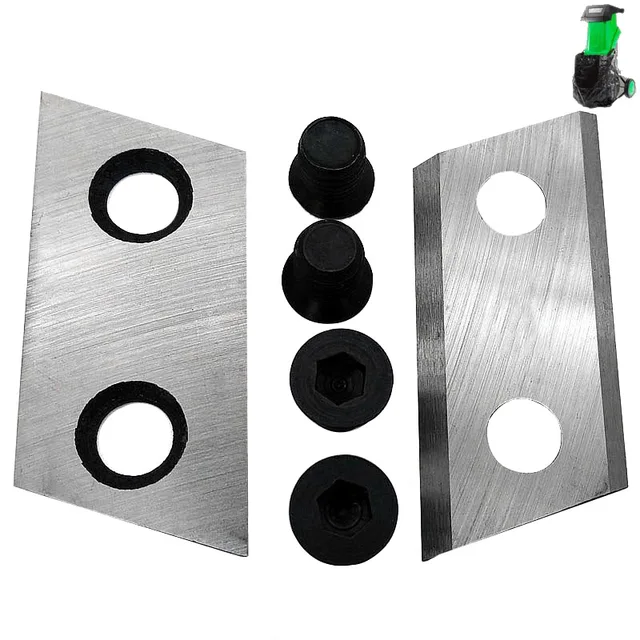 1 pair Garden Shredder Chipper Blades Knifes for Eco ES1600 McCulloch